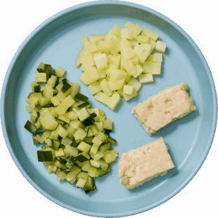 Pastel de merluza con verduras